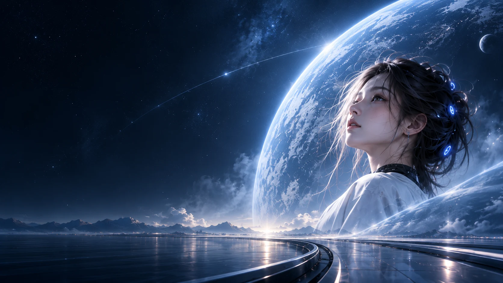 仰望星空的数字人格形象
